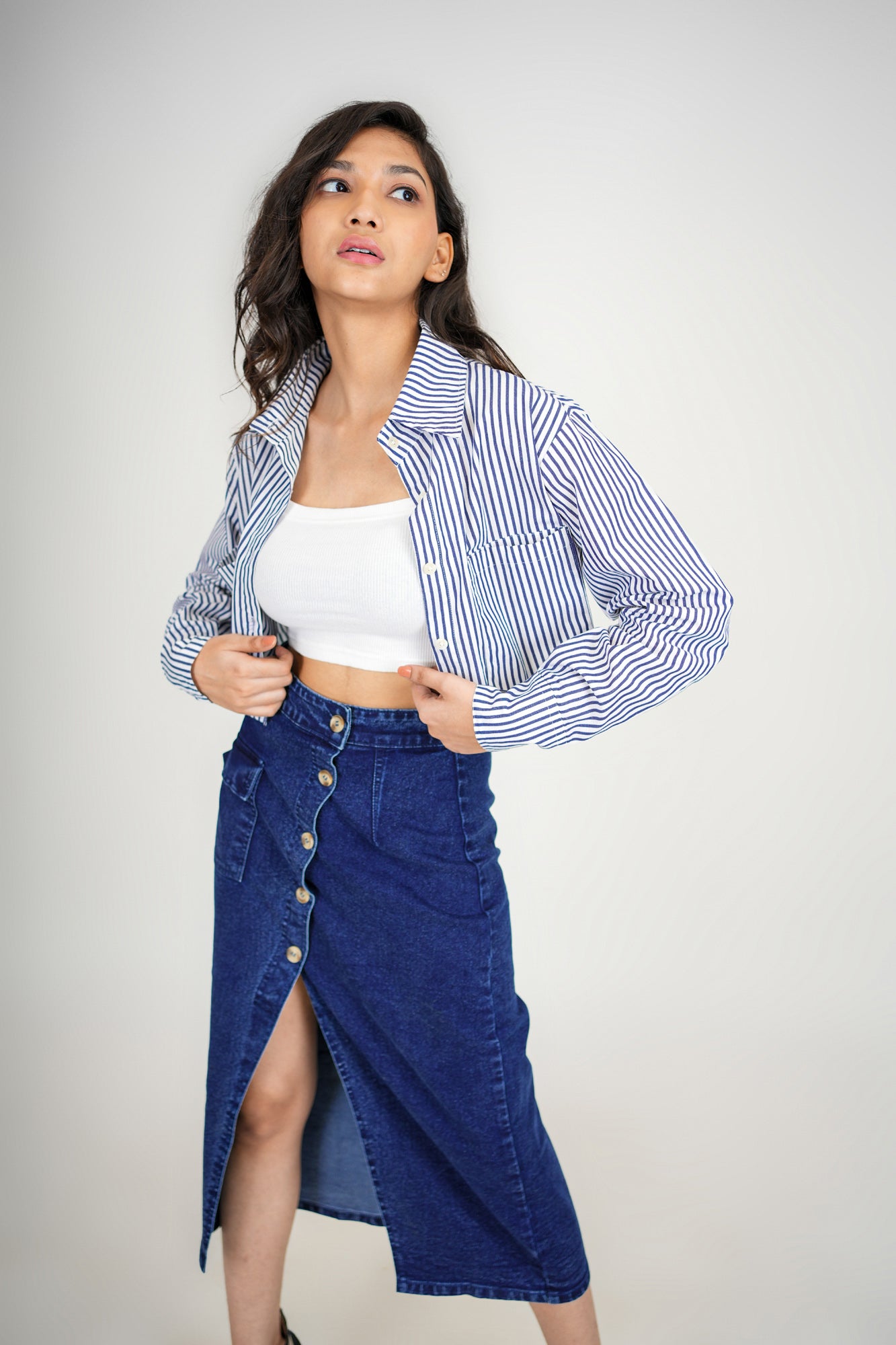 Urban Stripe Crop
