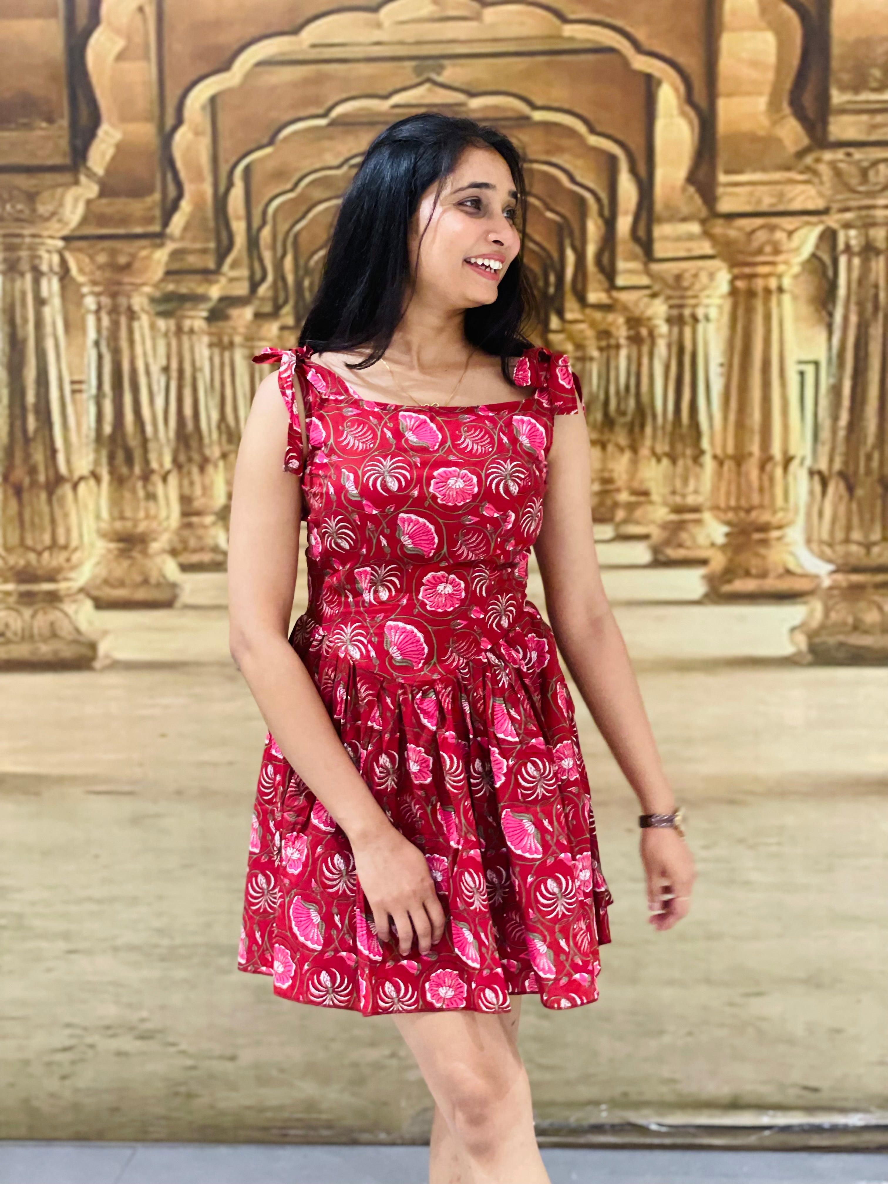 Gul Drop-waist Mini dress
