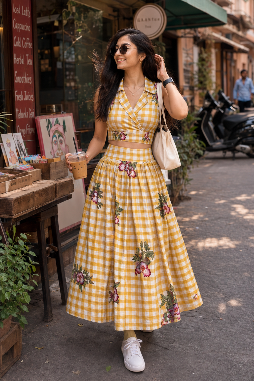 Sunny Checks Floral set