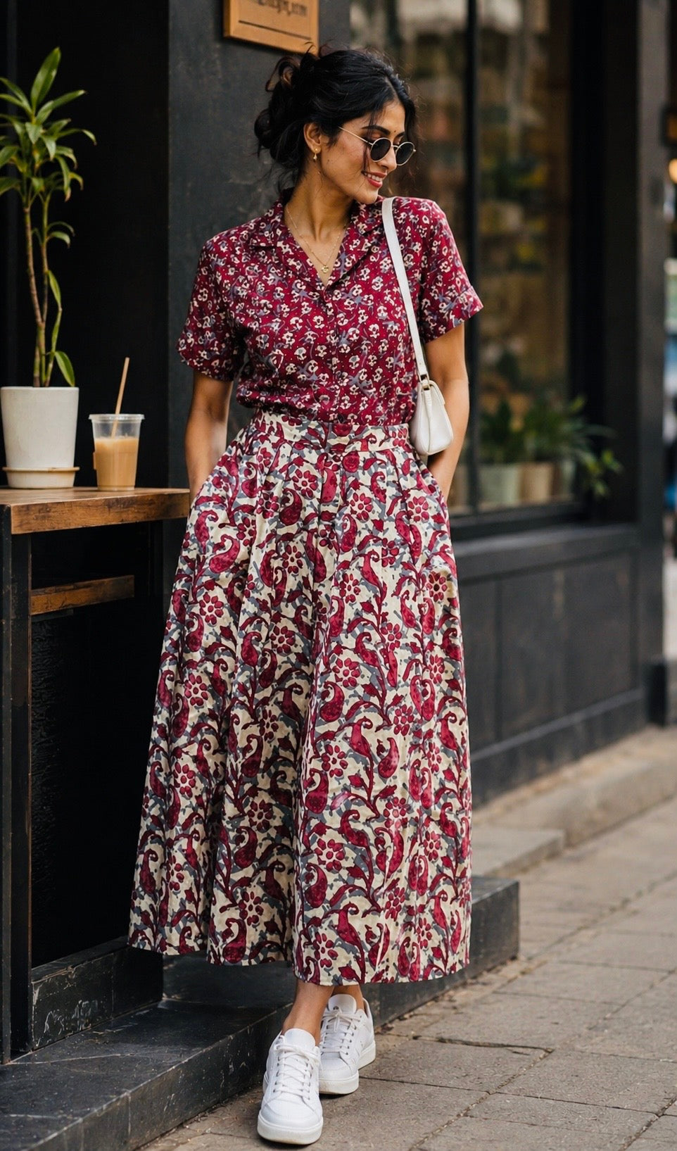 Gulraang Skirt Co-ord Set     (Pre-Order Ships in 5-6 Business Days)