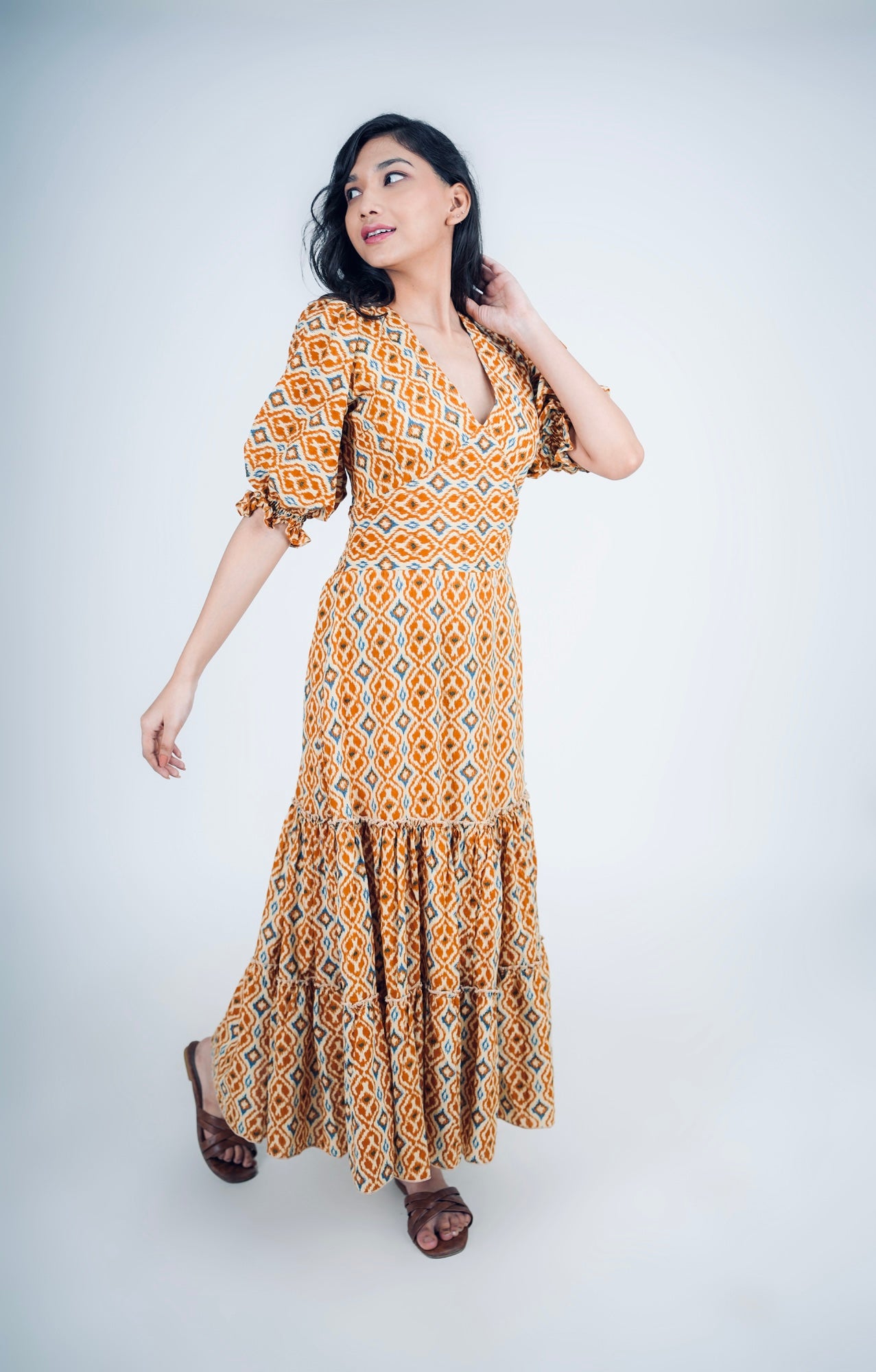 Sunlit Whisper Maxi Dress