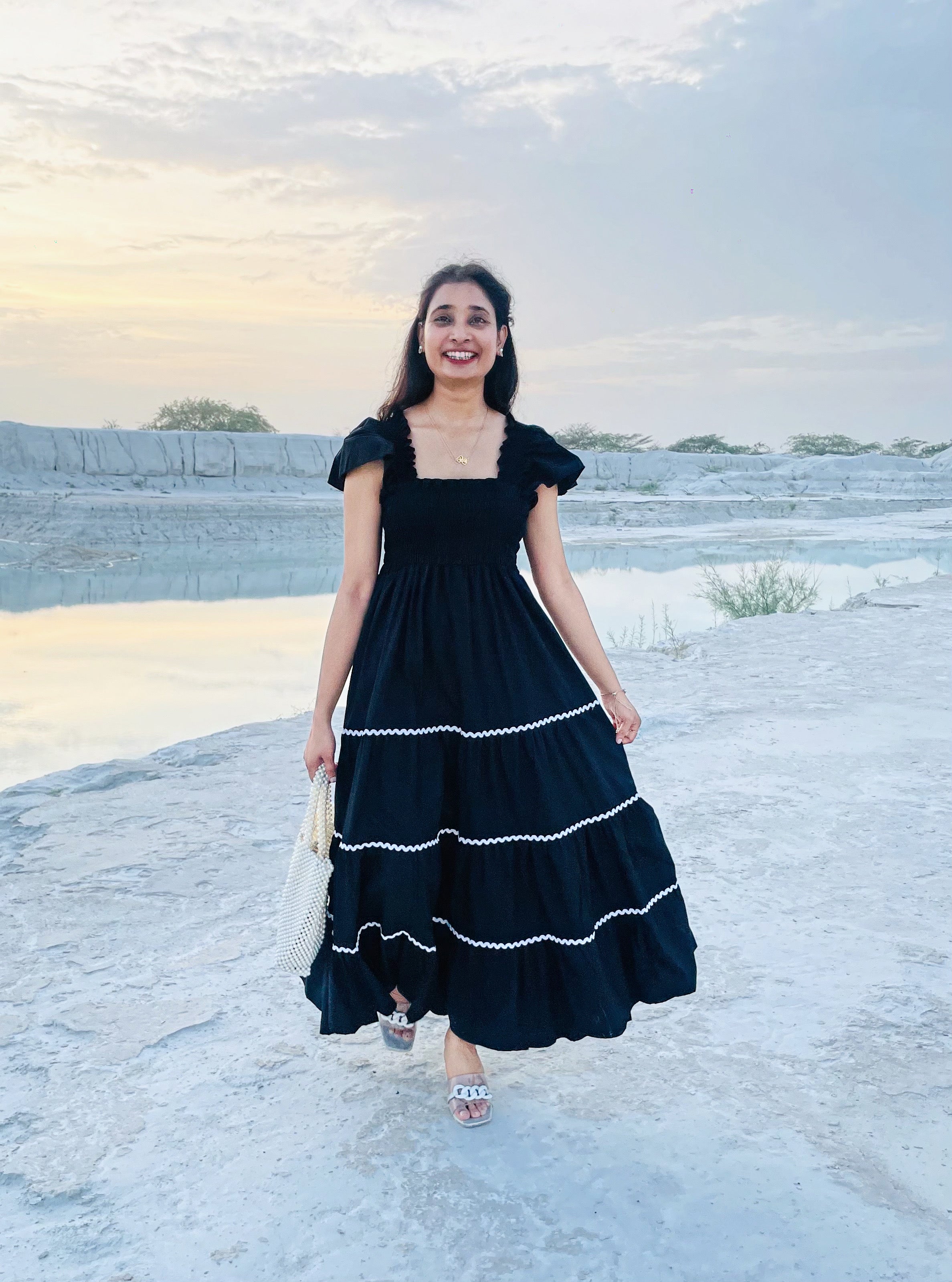 Black Glam Maxi Dress