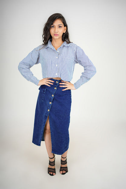 Urban Stripe Crop