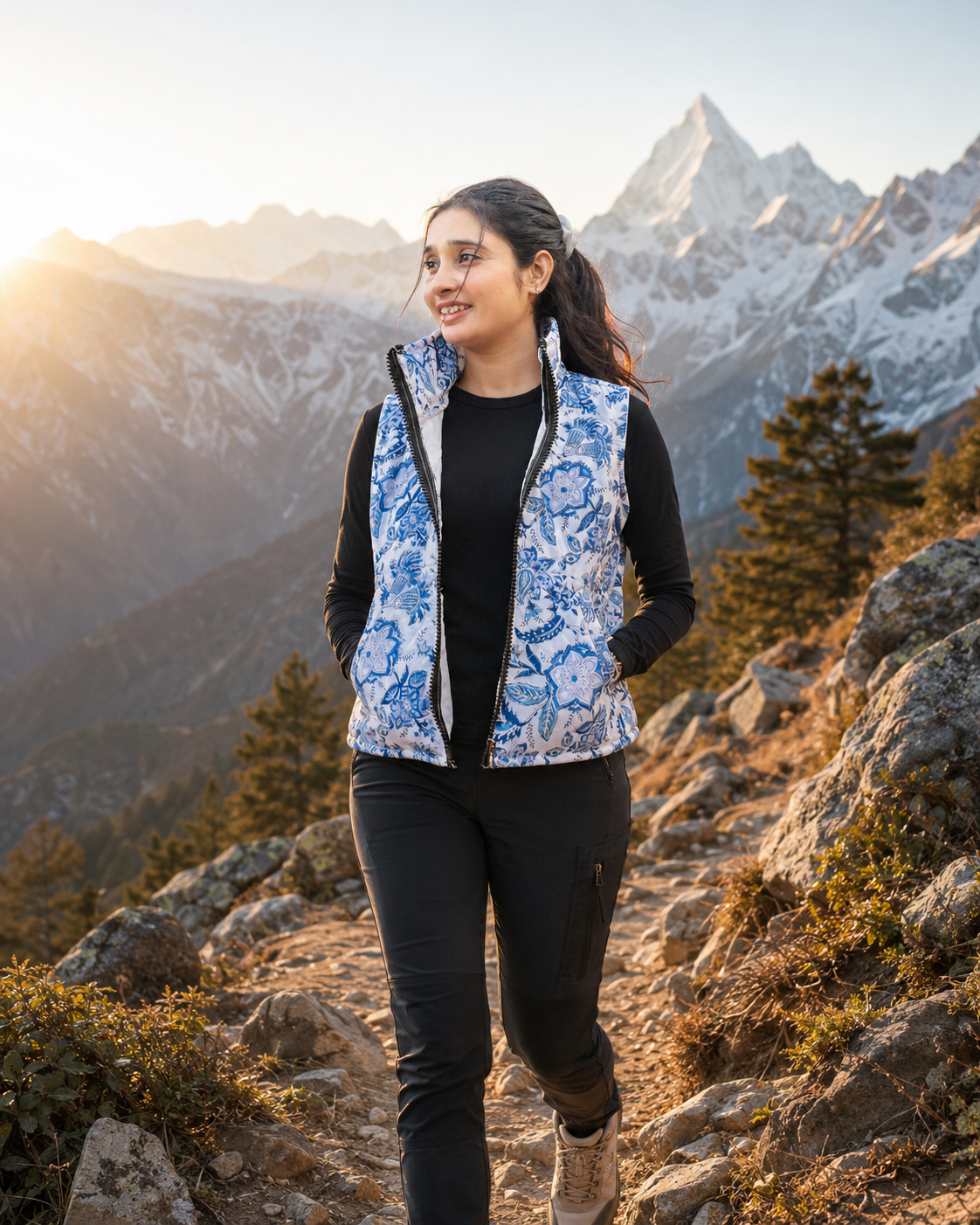 Blue Blossom Quilted Jacket