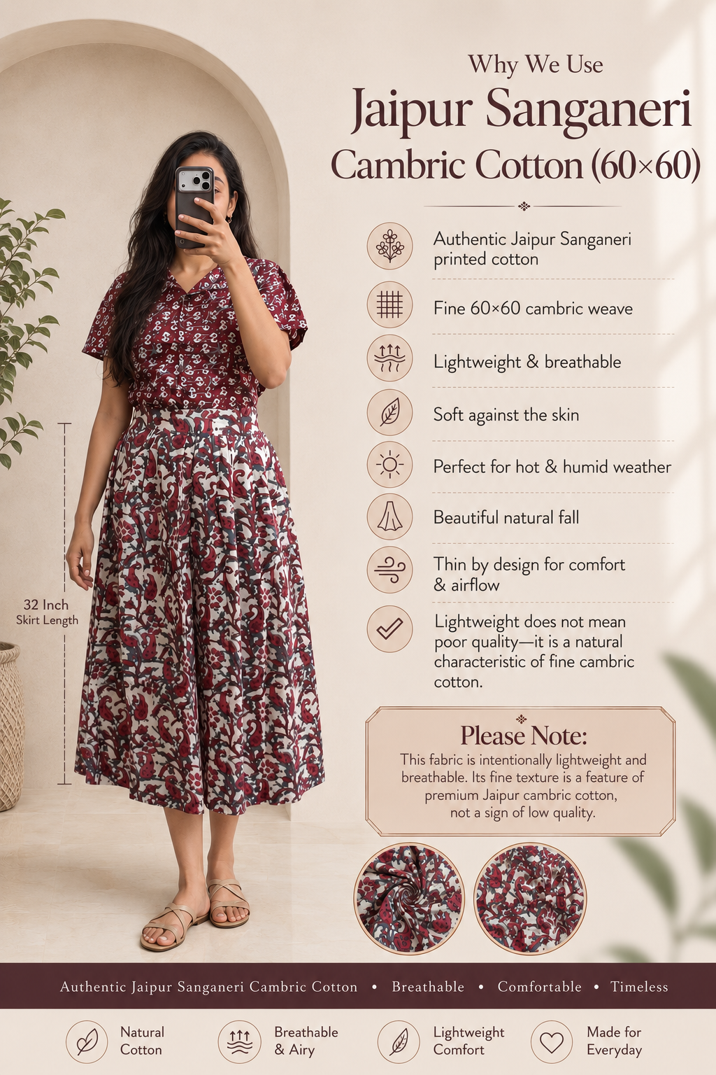 Gulraang Skirt Co-ord Set