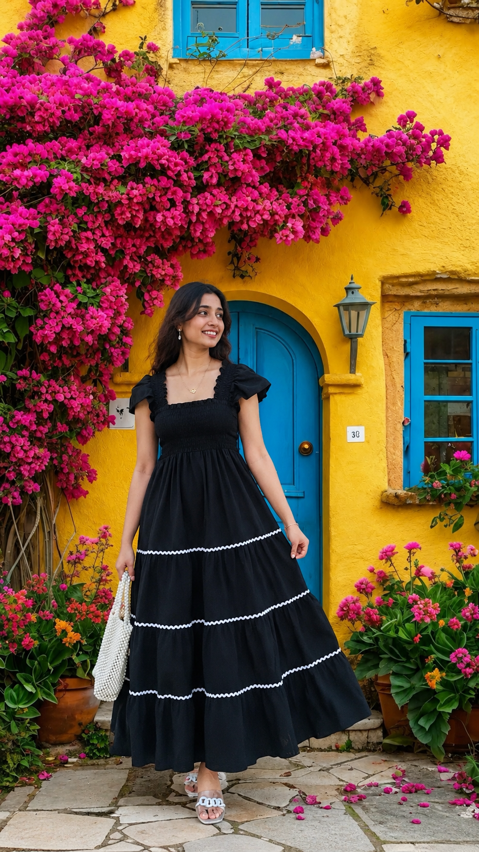Black Glam Maxi Dress